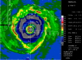 Figure 24.3: Radar reflectivity in Hurricane Gilbert of 1988